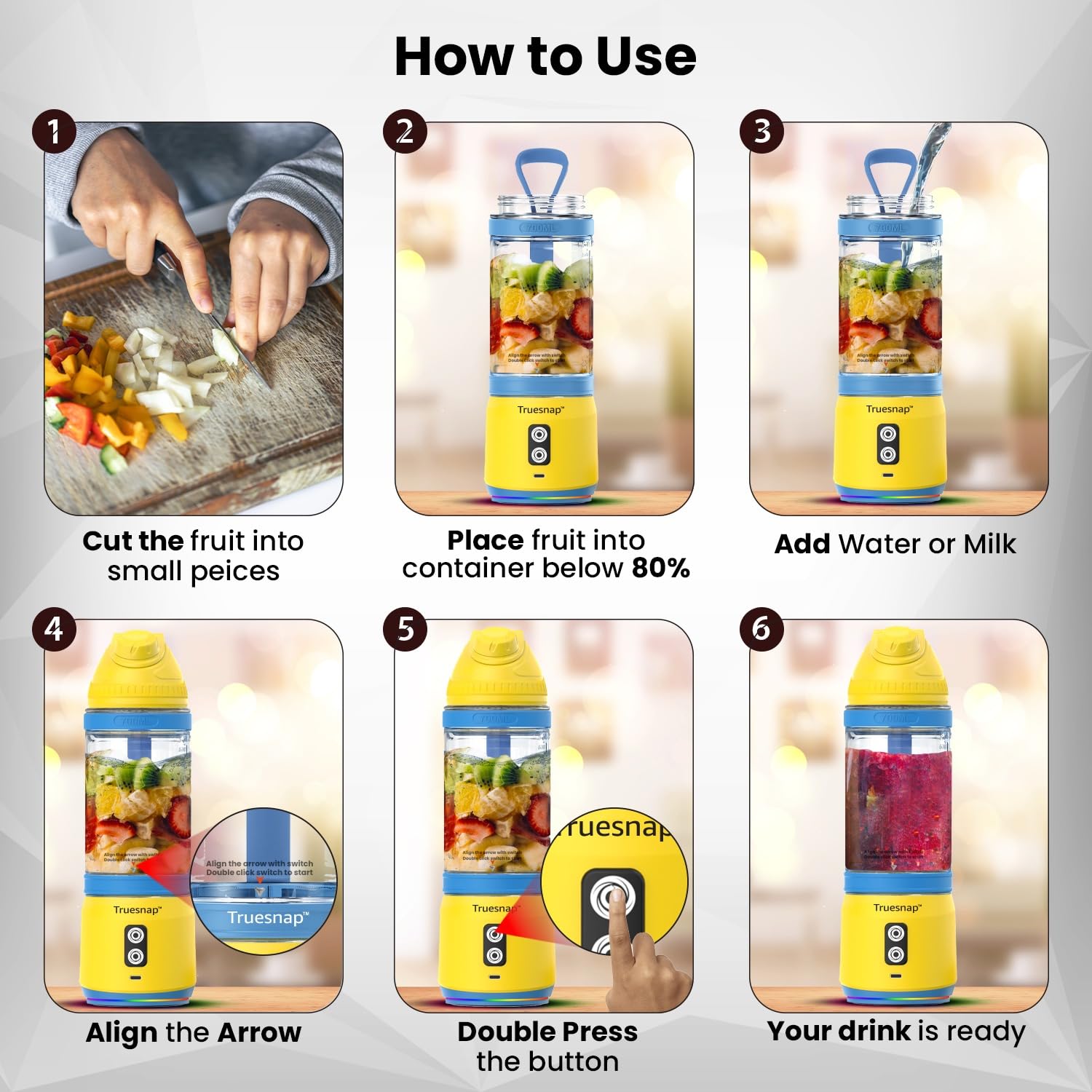 Fury Portable Blender - Smoothie Maker & Juicer -3 Fury Portable Blender - Smoothie Maker & Juicer -3