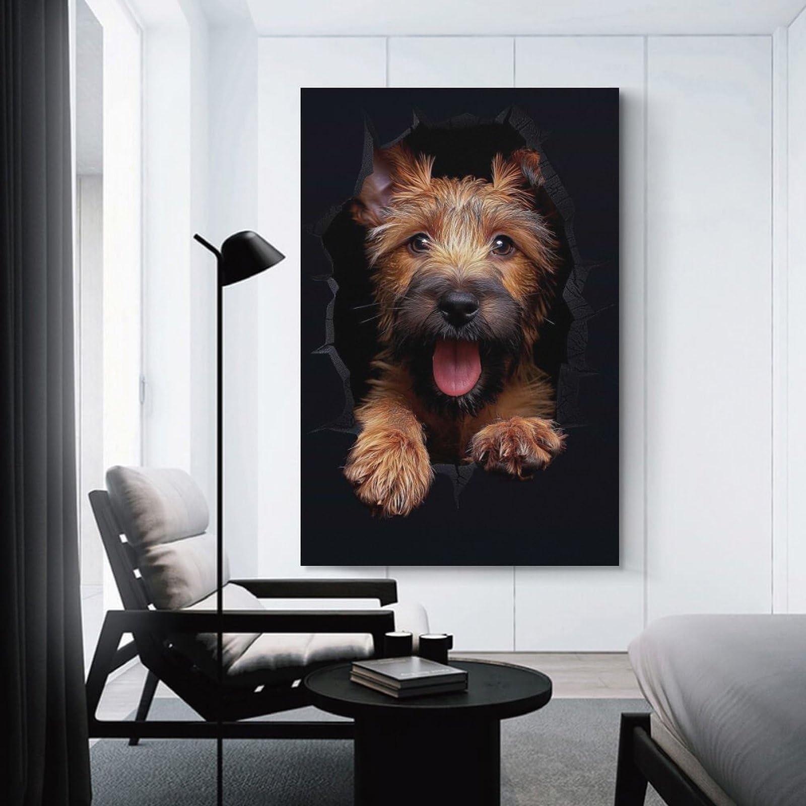 Junmoney Canvas Wall Decor Irish Terrier, 24x36inch(60x90cm), for Living Room, Bedroom, Office Or Hallway, Stylish Home Artwork for Focal Walls