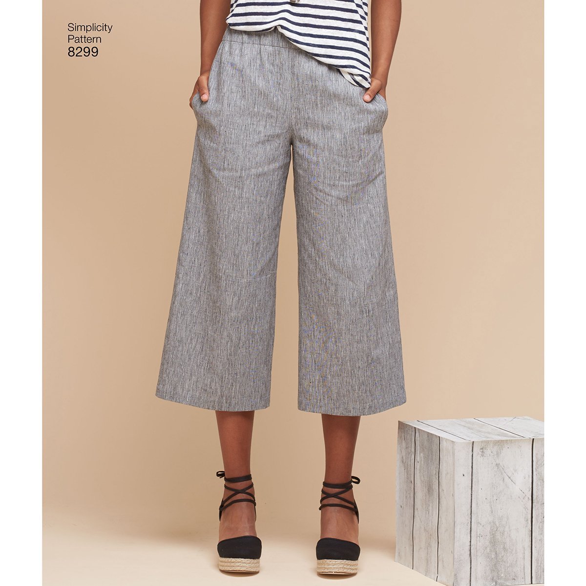 Simplicity White Pattern 14-16-18-20-22 Misses Skirts Or Trousers Sewing Pattern,