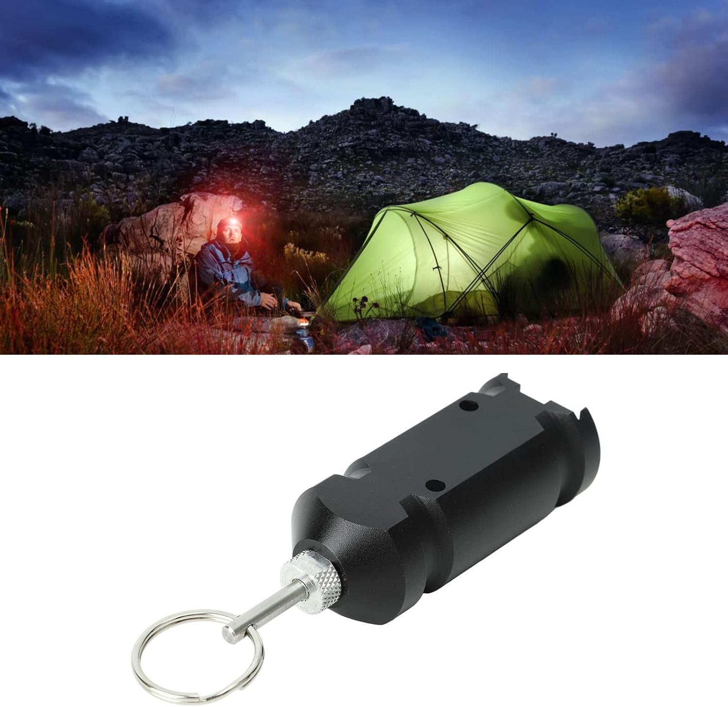 HEEPDD Perimeter Trip Alarm Camping Trip Wire Alarm Sound Device Protection Self Defense Siren for Home Farm Property Safety 6