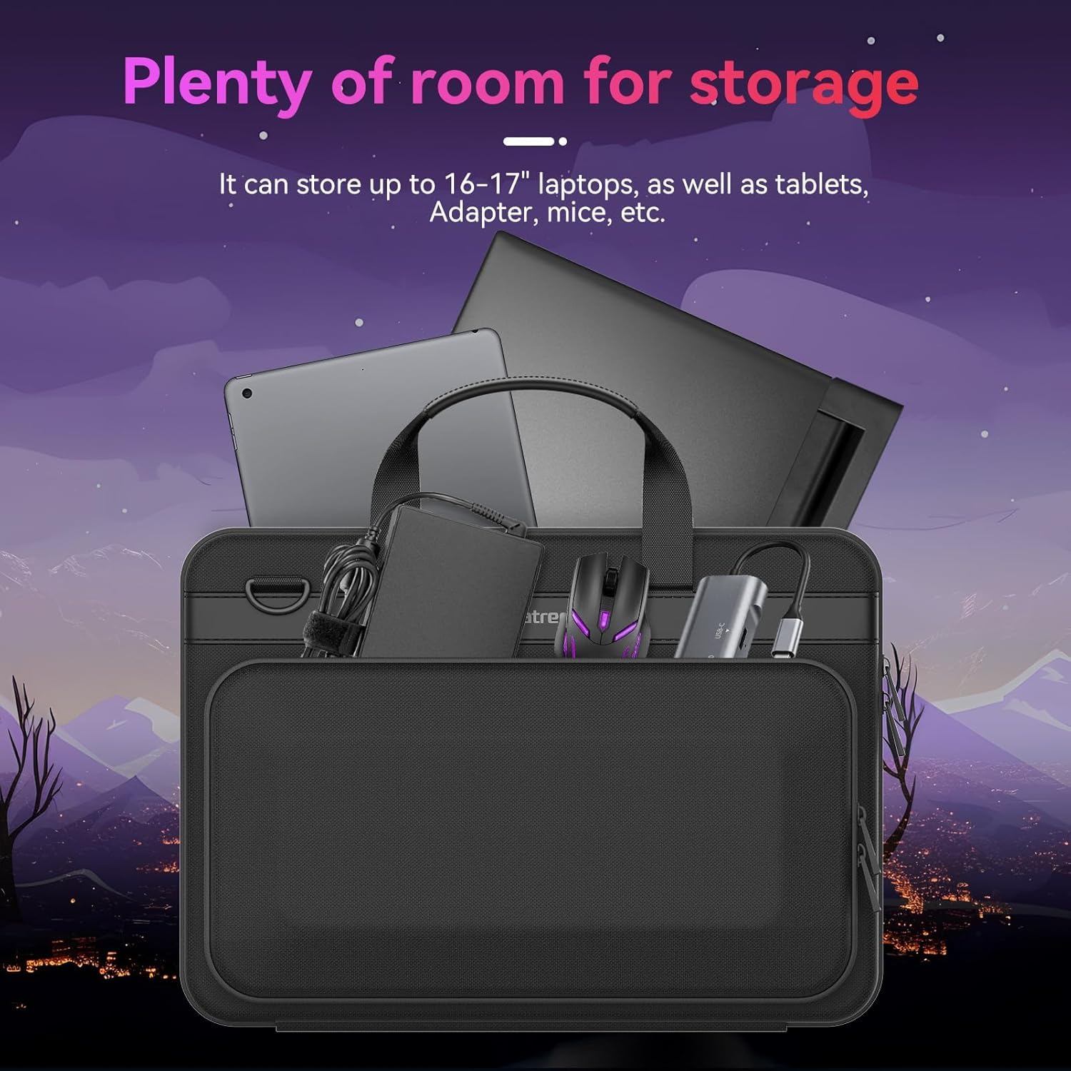 Smatree Funda rígida compatible para Razer Blade 15 de 15,6 pulgadas, para Razer Blade 16 de 16 pulgadas, para Alienware M16 R2/New m16/Alienware M16 R1 Gaming Laptop Bolso impermeable (A800)