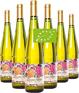 LaurAna Verdejo Ecológico - Vino Blanco Orgánico - Vino de la Tierra de Castilla- 6 botellas x 750 ml