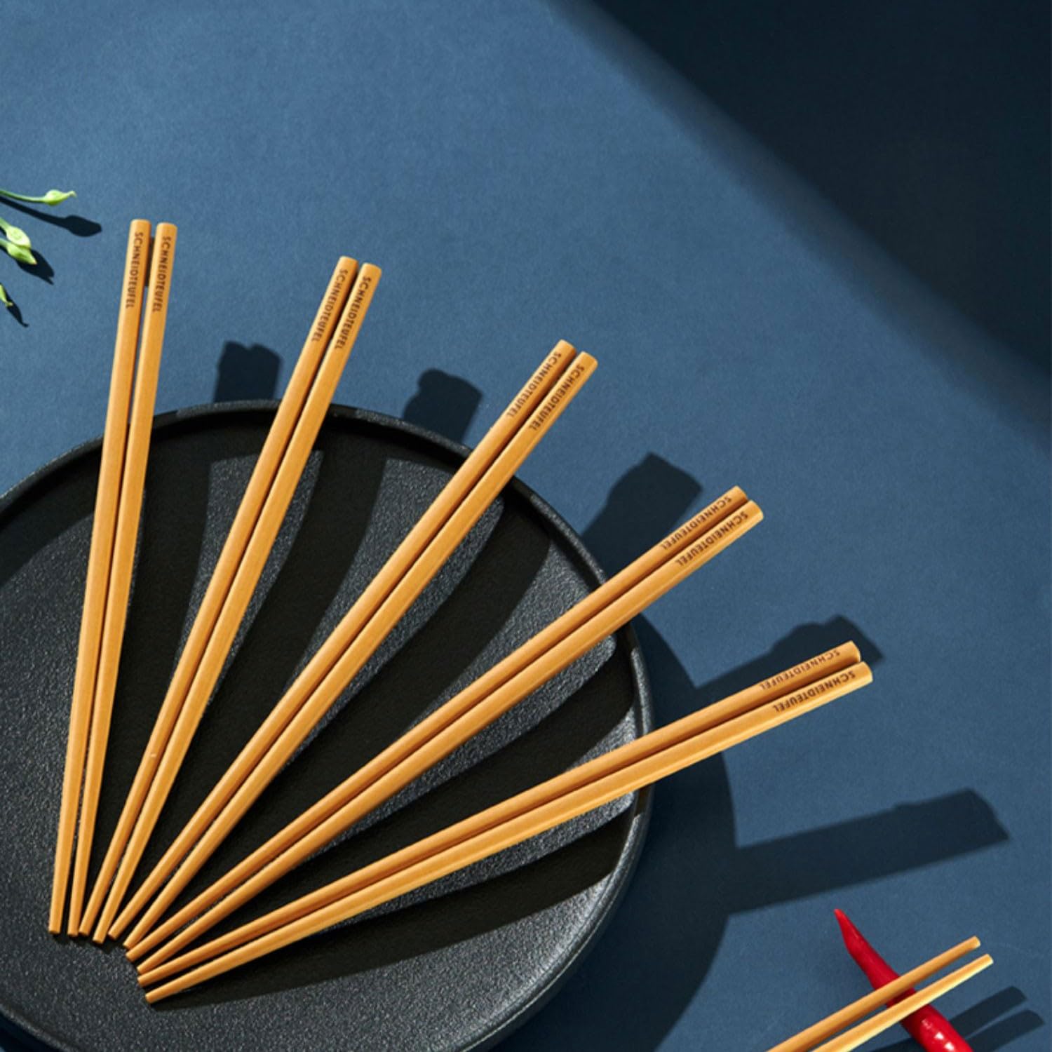 BBAUER chopsticks essstäbchen sushi stäbchenRutschfeste Essstäbchen für den Haushalt, 10 Paar hochtemperaturbeständige Essstäbchen in Geschenkbox