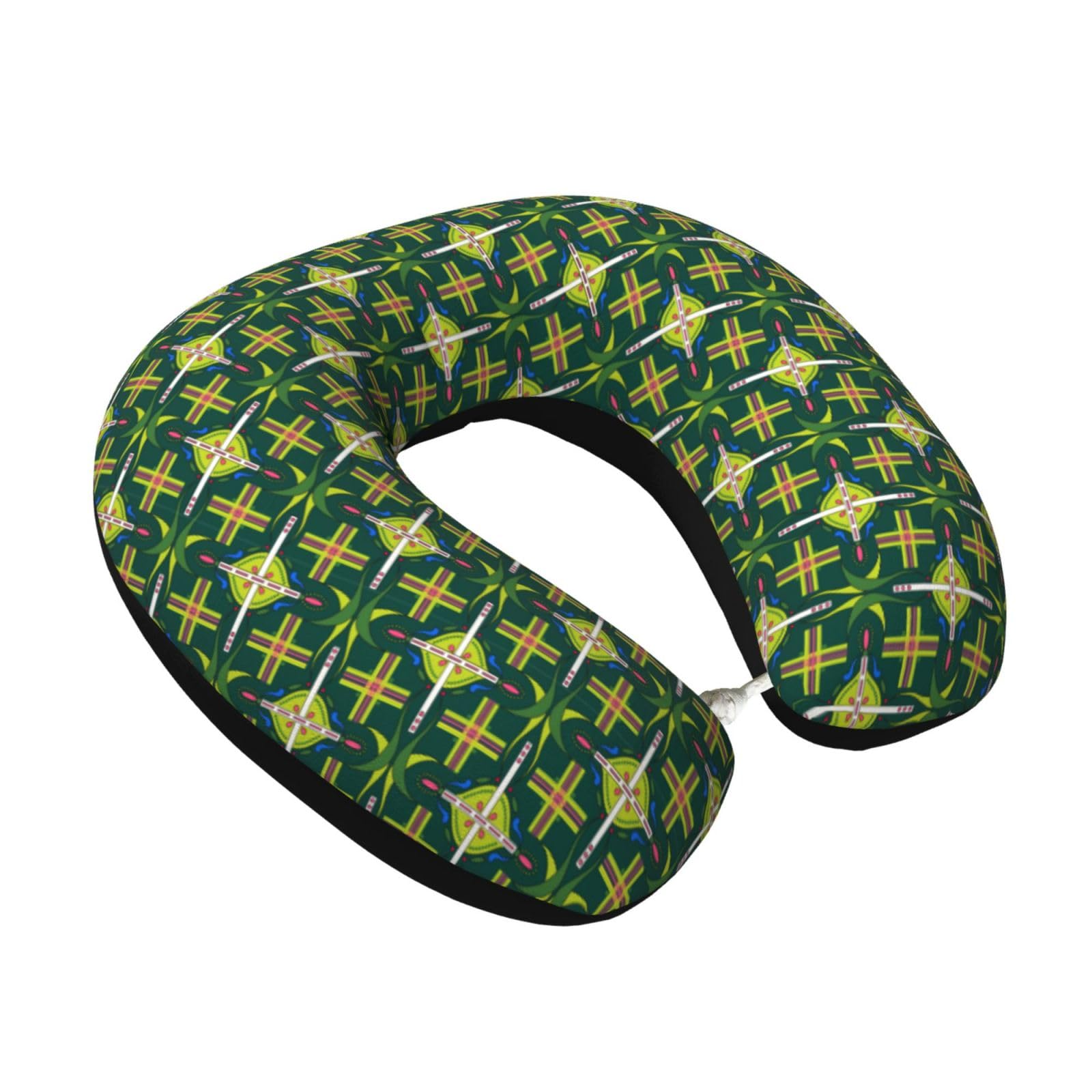 LKYMOH Boho Tribal Geometric Pattern, Travel Neck Pillow U-Shaped Memory Neck Support Soft Comfortable With Washable Cover For Airplane Car Traveling and Office