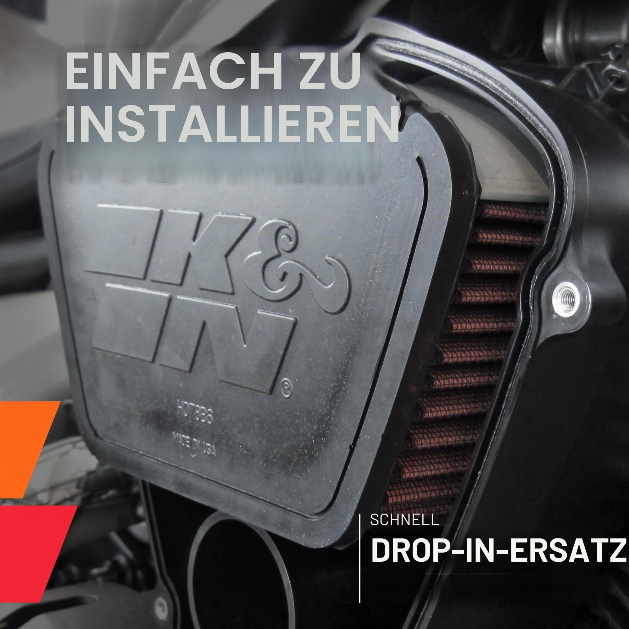 K&N HD-9608 Motorrad Tauschluftfilter