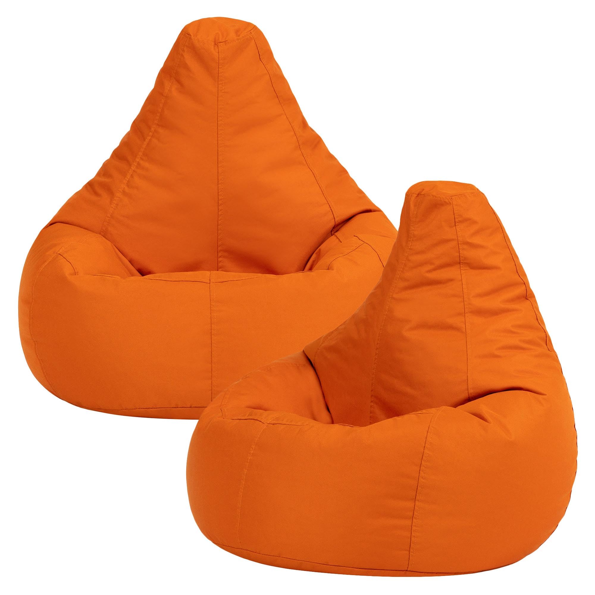 Bean Bag Bazaar Outdoor Kids Bean Bag with Filling, 2 Pack, Orange
