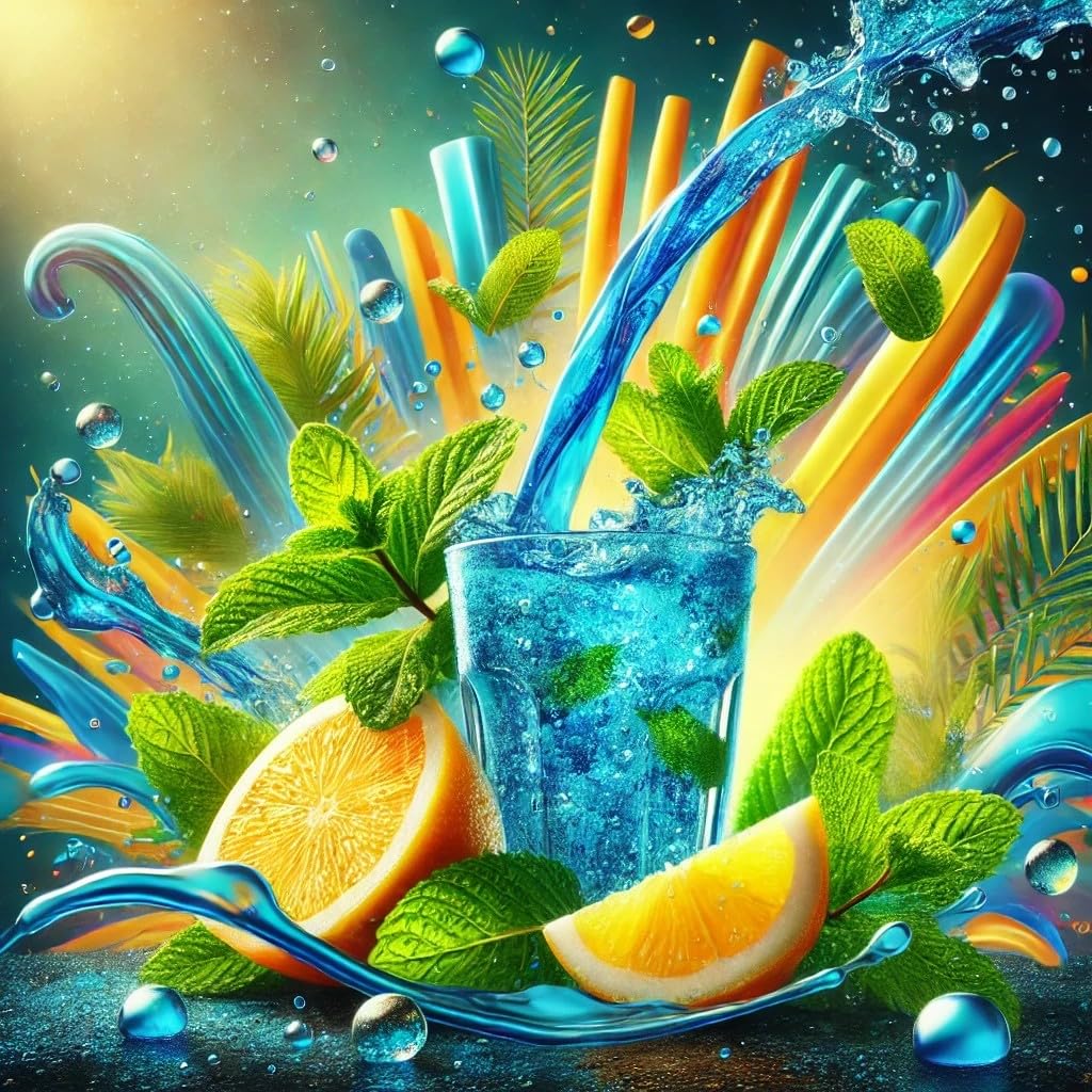 Ice Blue Citrus Storm - Minze, Zitrone Curacao Aroma Konzentrat - Vegan - Sasami - 100ml