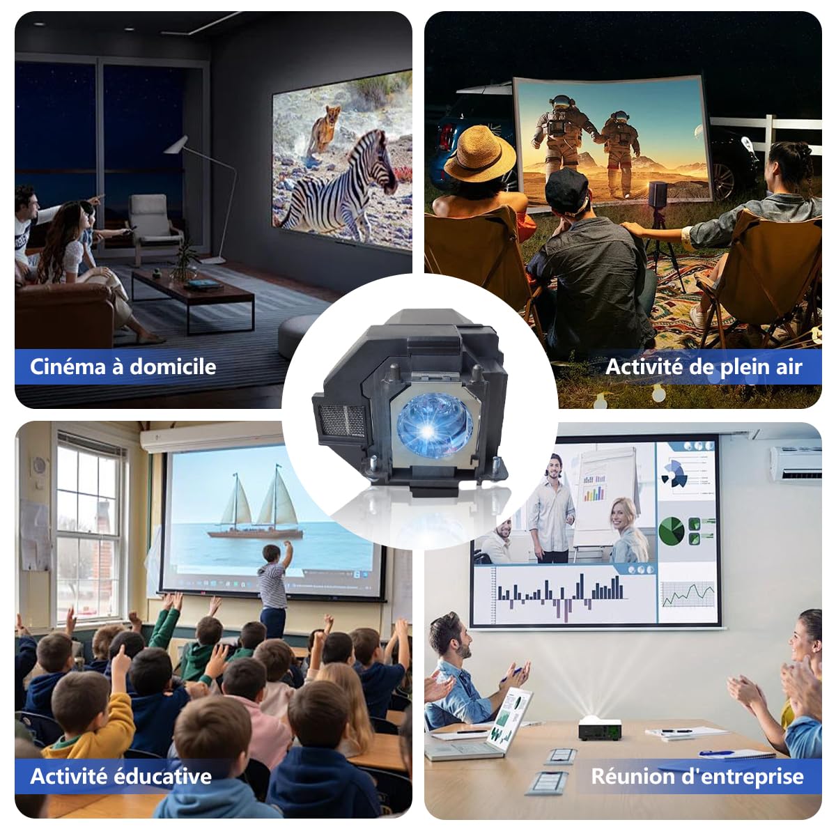 EL PLP96 Lampada Proiettore con Alloggiamento Compatibile con Epson PowerLite Home Cinema ex3280 ex5280 ex7280 ex9230 ex9240 880x 119W 2200 2250 2350