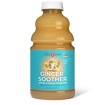 Ginger Soother Gingerade Honey & Lemon Real Ingredients 32 fl oz, 1Pk