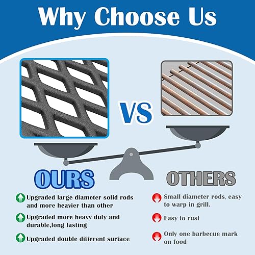 Miniatura 4 de SafBbcue Rejillas para parrilla Pit Boss 700 Series Pellet Smoker Grills, Pit Boss PB700D PB700S PB700SC PB700R1 Piezas de repuesto para rejillas