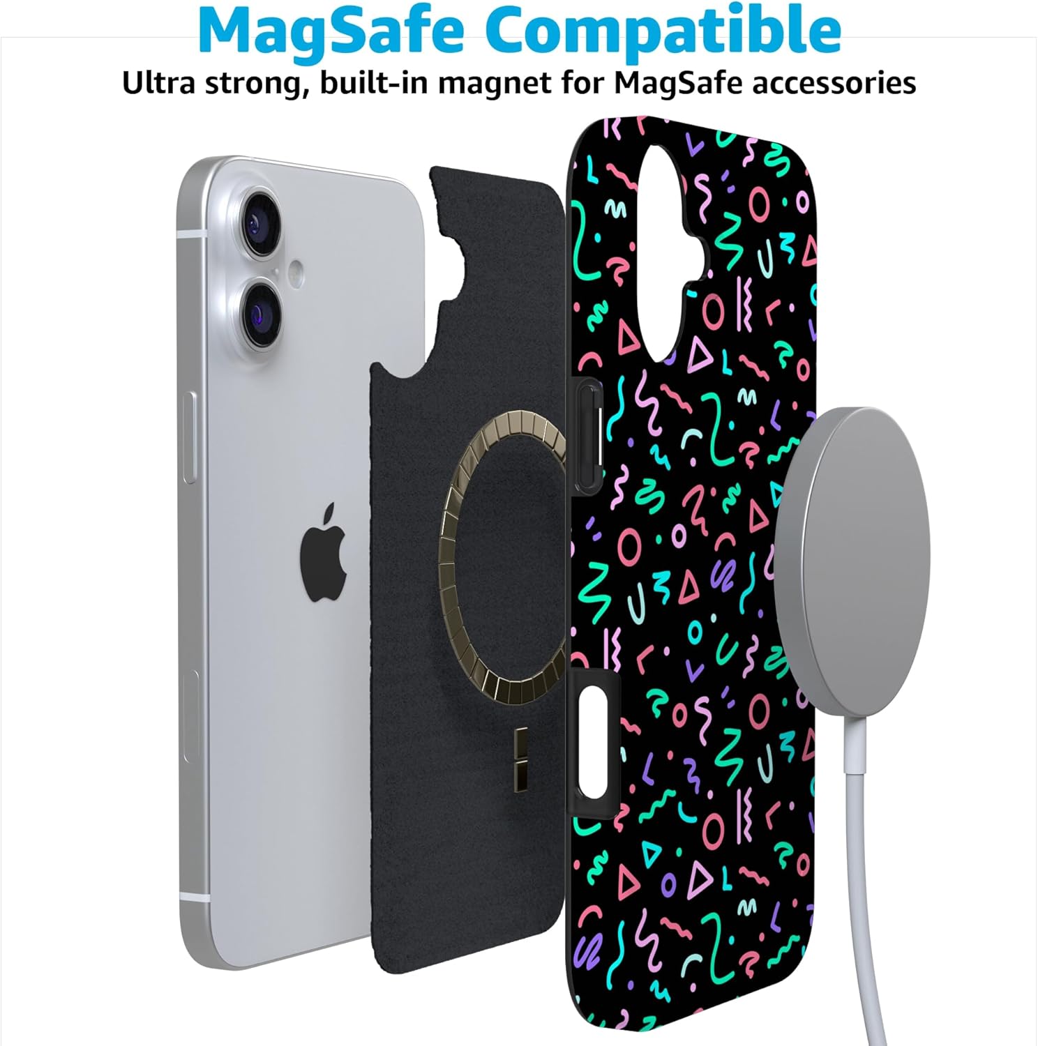 Casely iPhone 16 Case | Always Vibing | Retro | Compatible with MagSafe | Classic Ultra Slim Design