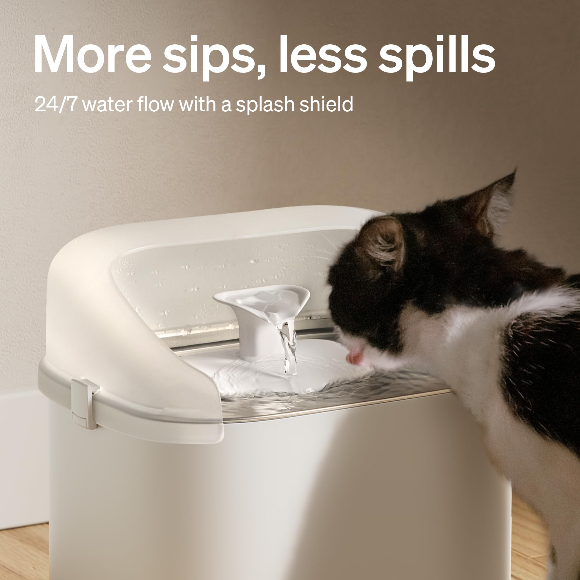 PETLIBRO Splash Shield for 3L Dockstream 2 Cat Water Fountain, Spill Guard Cover Compatible with PLWF106, PLWF116, PLWF305, Easy-Clean Pet Fountain Accessory view 4