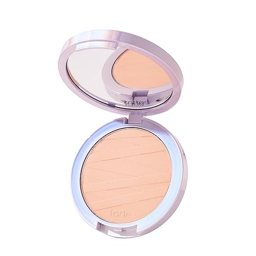 tarte face tape polvo compacto  Polvo impermeable de cobertura media con ácido hialurónico, hongo de nieve y péptidos para suavizar y fijar el