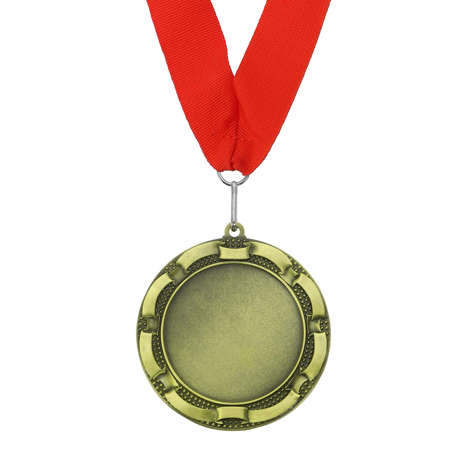 PATIKIL Medaglia premio, medaglia vincitrice del posto con nastro rosso medaglia premio per competizioni sportive