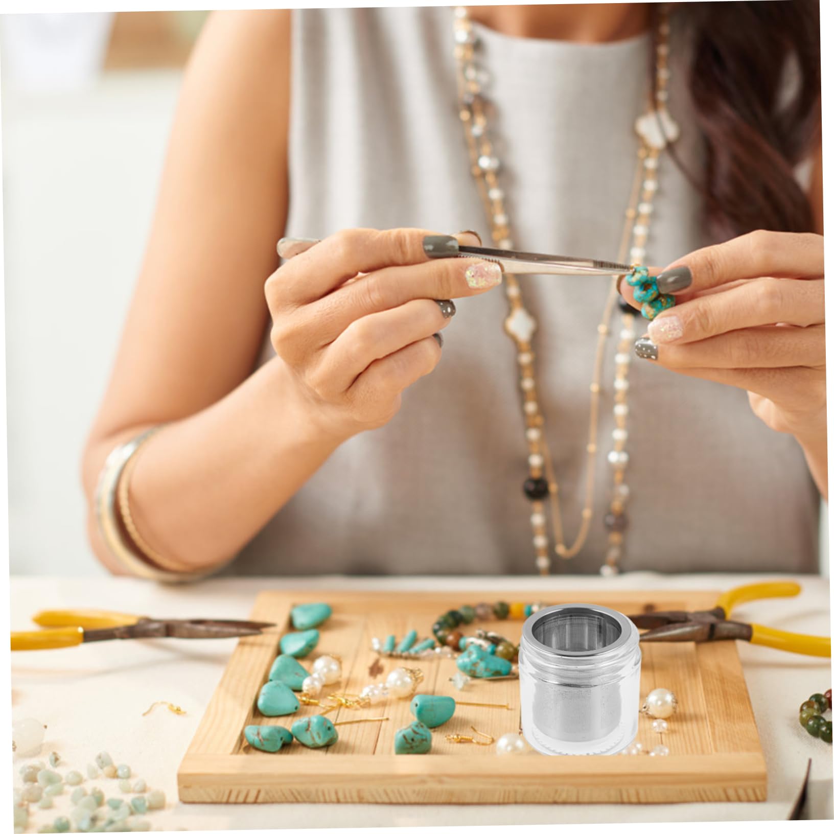 4 Piezas Taza De Limpieza Herramienta De Limpieza Para Joyas Limpieza Manual Transparent Vidrio