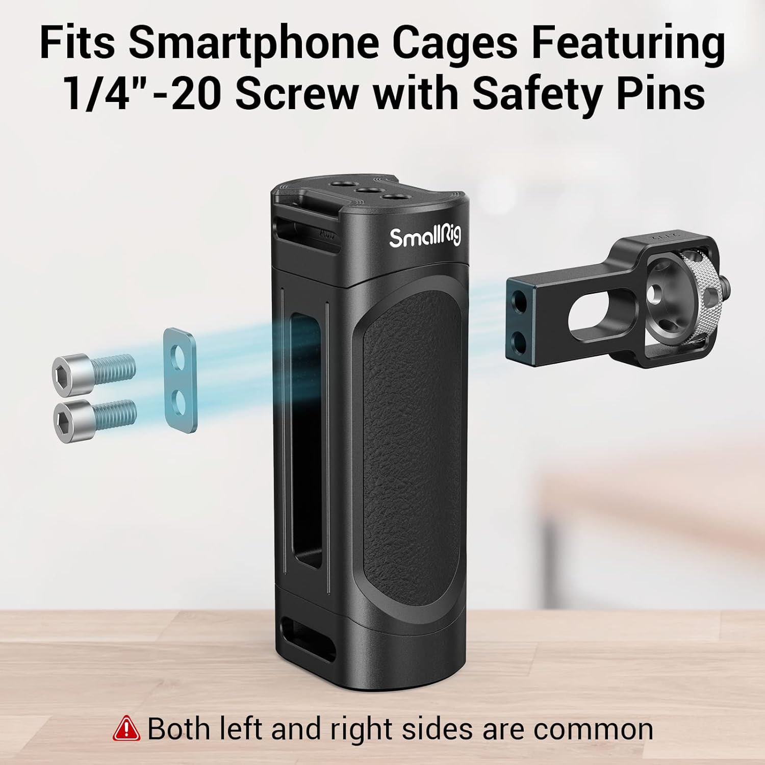 SmallRig Side Handle for Smartphone Cage Phone Video Rig Lightweight w 1/4 Threads - 2772 (Pack of 2)