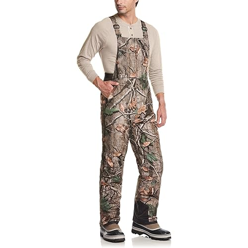 TSLA Men's Winter Snow Bibs, Waterproof Insulated Snowboard Overalls, Ripstop Windproof Ski Pants
