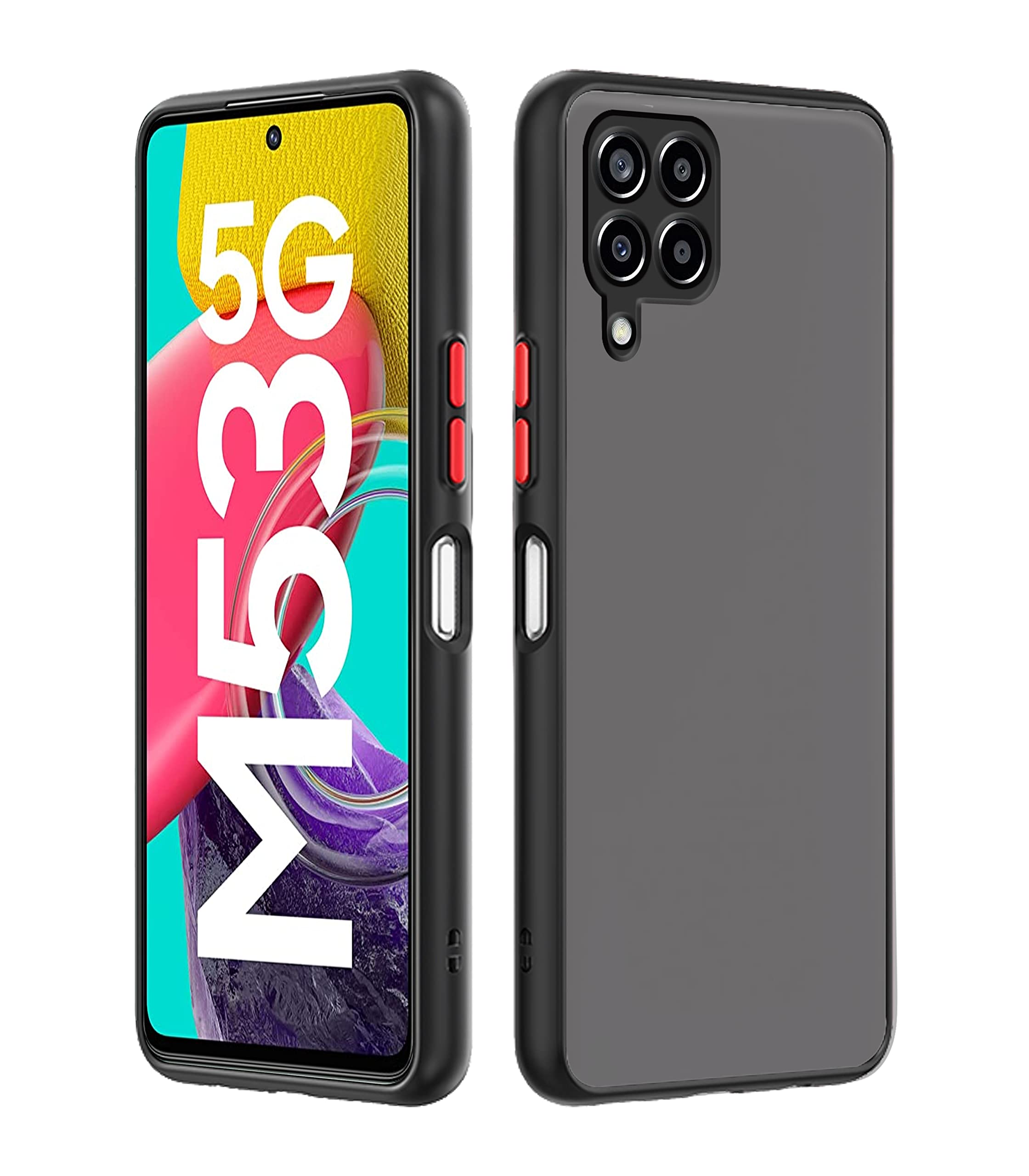 Pikkme Bumper for Samsung Galaxy M53 5G (Thermoplastic Polyurethane_Black) (B09ZSMFQX7) Amazon Price History, Amazon Price Tracker