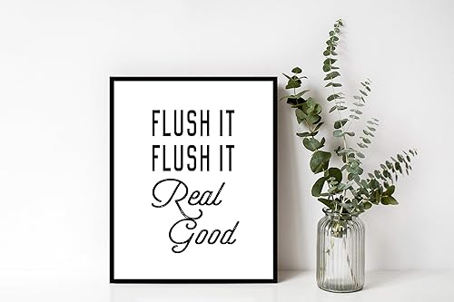 Miniatura 3 de Brooke & Vine Divertida decoración de baño de hip hop de los años 80 y 90, impresiones artísticas de pared (sin marco, 8 x 10 pulgadas, juego de 4)