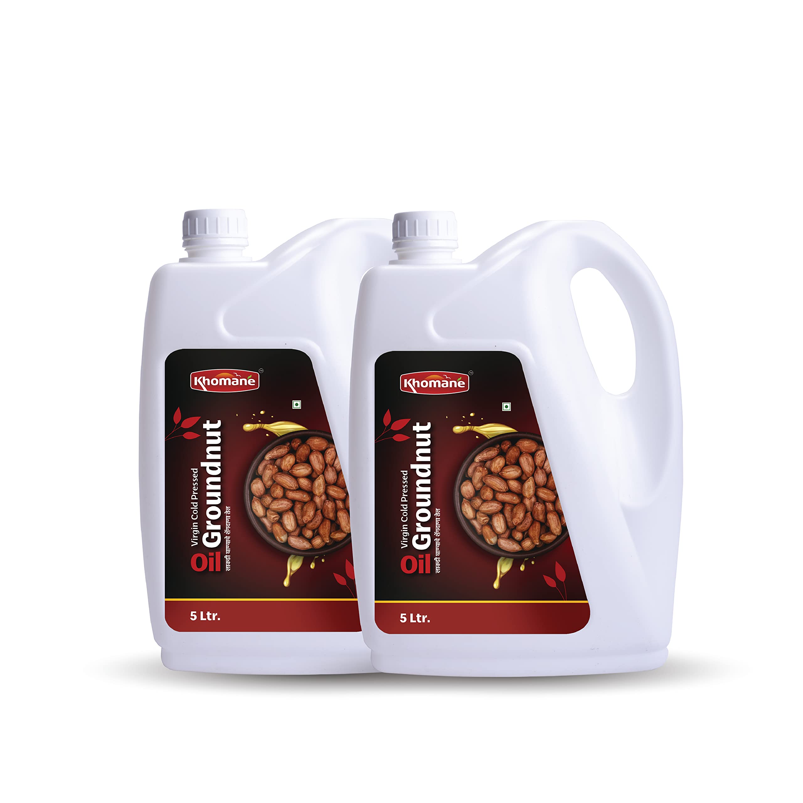 Khomane Original Groundnut Cold Pressed Natural Oil for Cooking | Full of Nutritions and Antioxidants | Traditional & Age Old Oil Extraction Process (5 Ltr - pack of 2) (B0C3VZFCTV) Amazon Price History, Amazon Price Tracker