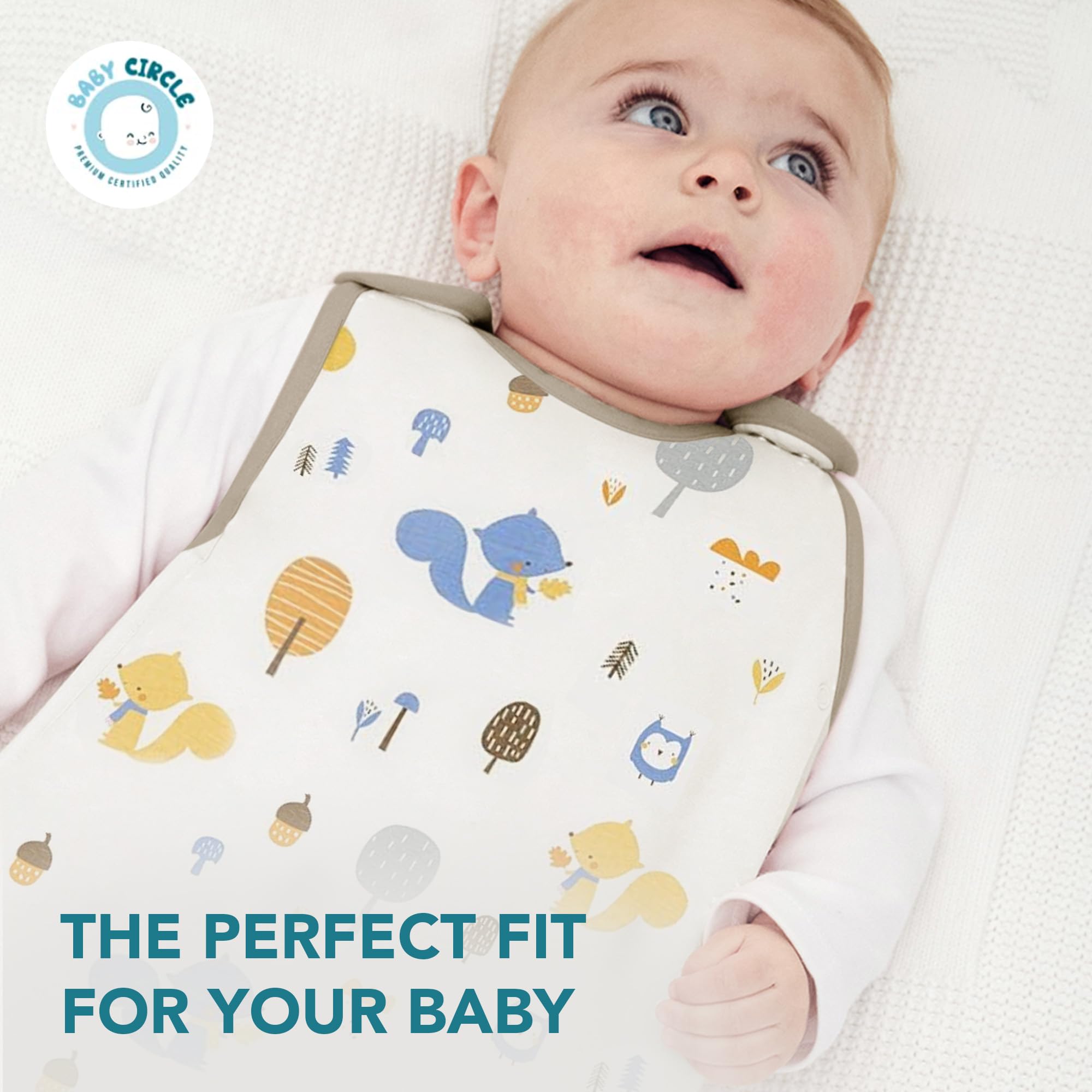 Saco Dormir Niño Saco De Dormir Bebé 3.5Tog - Algodón 100% Orgánico (Talla M 65-80cm) ¡Más Suave Que Un Peluche! Saco De Dormir Invierno Niño