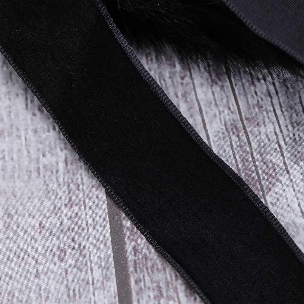 CanB Women's Faux Rabbit Fur Stole Winter Bridal Fur Wraps and Shawls Bride Wedding Fur Cape for Bridesmaids - Image 6