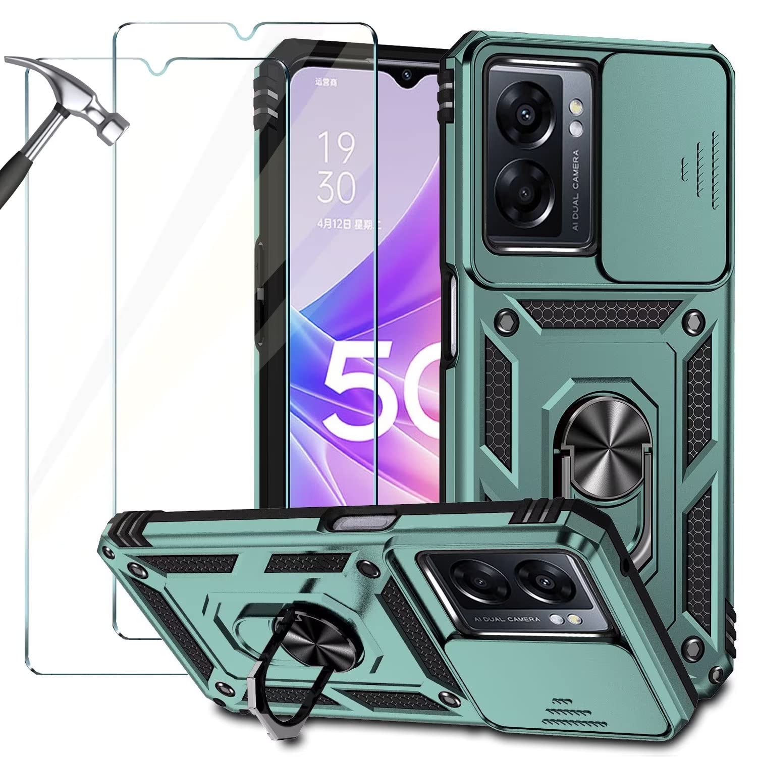 Funda De Silicona Para Oppo A79 5G, Cubierta De TPU Con Purpurina Y Flores, Con Anillo, Cubierta De Teléfono Para Oppo A79 5G, Carcasa Para Mujeres Y Niñas, A Prueba De