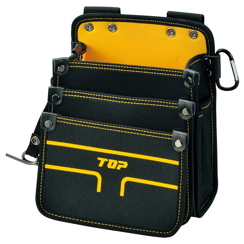 Amazon | トップ工業 (TOP) 電工用腰袋3段タイプ 中 斜め差し Amazon | トップ工業 (TOP) 電工用腰袋3段タイプ 中 斜め差し