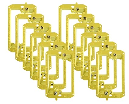 BestMounts - Low Voltage Mounting Bracket 1 Gang Multipurpose Drywall Mounting Wall Plate Bracket (Single Gang, 12 Pack)?