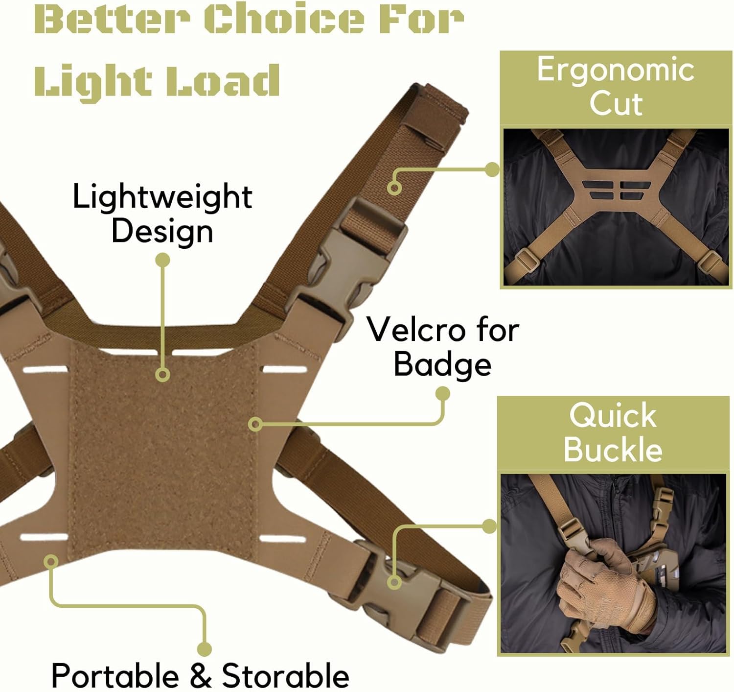 Let-Me-Be FoldPanel Chest Vest Set, Chest Rig Phone Mount for Plate Carrier Accessory Navigation Board, Outdoor Hiking Fishing Cycling Tactical Vest Wearable Phone Carrier for 4.7"-6.7" Screen Black image 5 of 10 B0CNM6BNP9