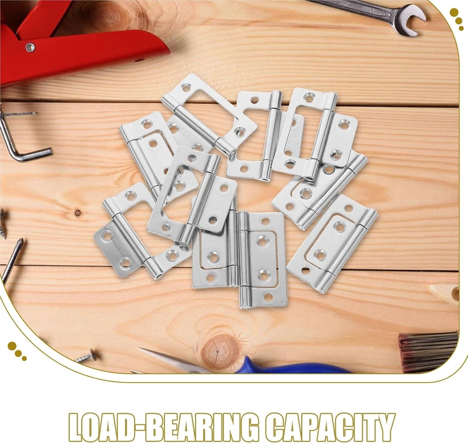 Door Hinges 30Pcs Kitchen Cabinet Hinges Thickened Stainless Steel Adjustable Door Hinge Bearings for Furniture Windows Cupboard
