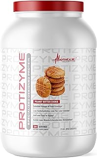 Proteína de suero en polvo, con alto contenido en proteínas, bajo en hidratos de carbono y en grasas, con 24 vitaminas y minerales esenciales (2 libras, 26 dosis), de Metabolid Nutrition, 2, 1