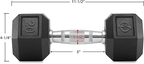 Miniatura 3 de Philosophy Gym Mancuernas hexagonales con revestimiento de goma, pares