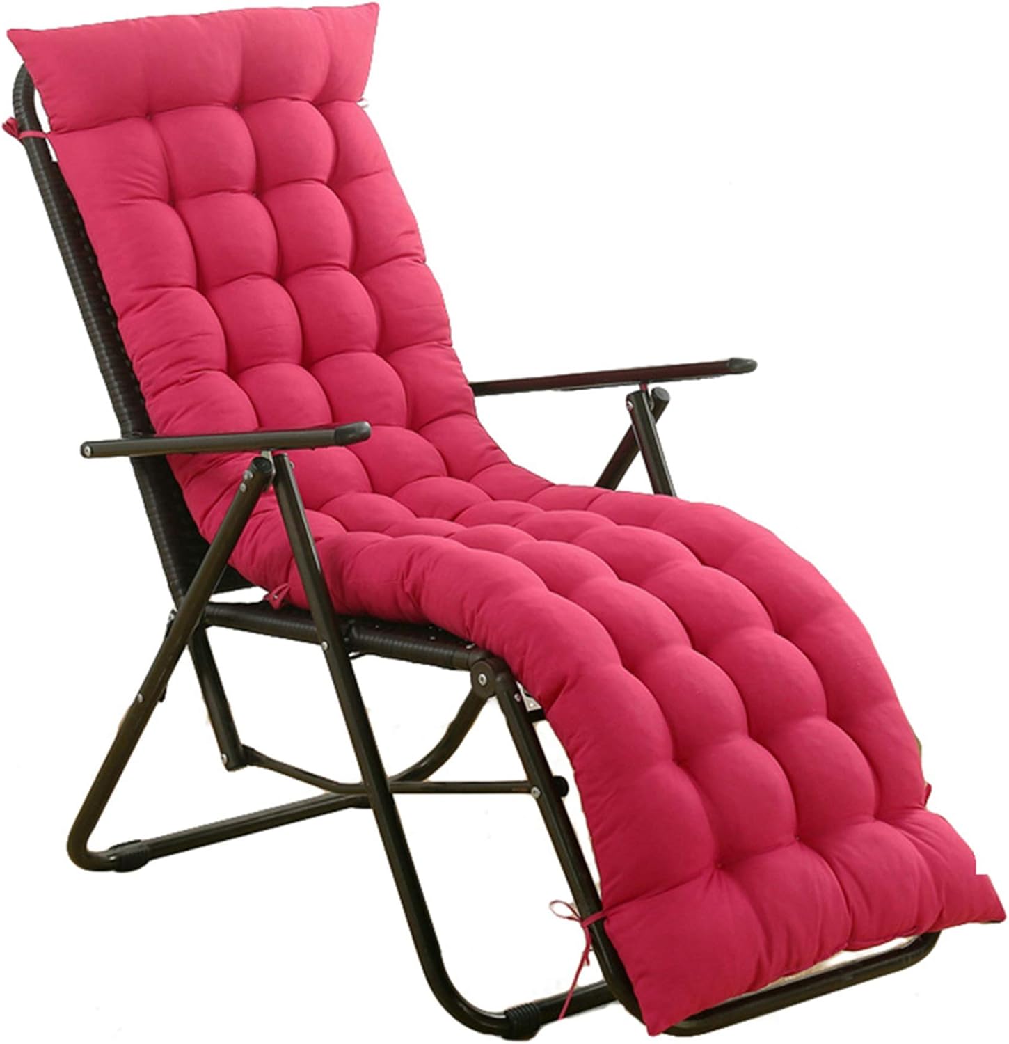 Yurun Cushions For Garden Chairs With Backs Pink 153x55cm, Overstuffed