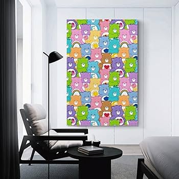 Care Bears  ケアベア　ウォールハンガー×写真×鏡　壁掛け Amazon.co.jp: ケアベア 壁掛けポスター 壁掛け絵画 アート