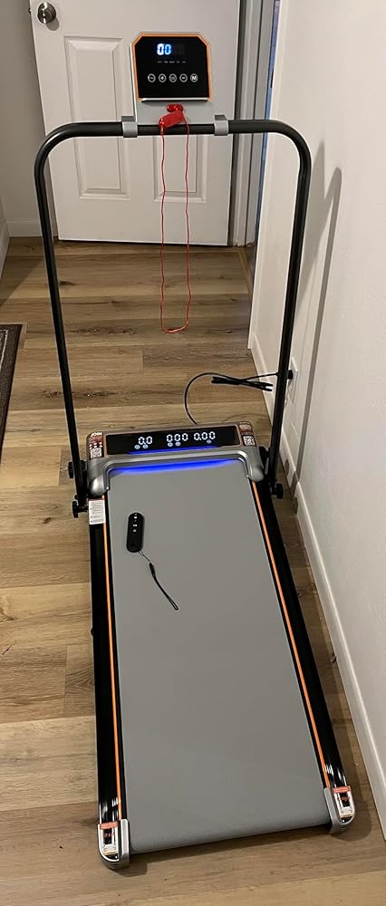 Walking Pad Treadmill with 12% Incline &  Adjustable Height , 4 in 1 Folding Under Desk Treadmill