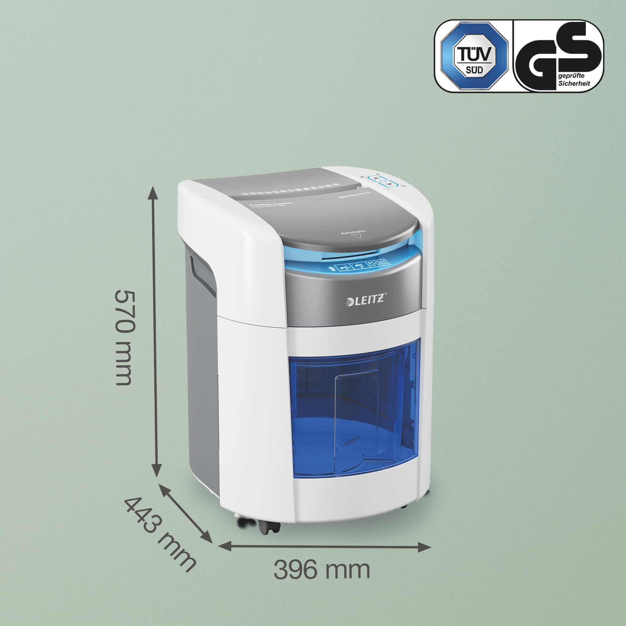 Leitz IQ OptiMax Autofeed 150 Destructora Microcorte Seguridad P5