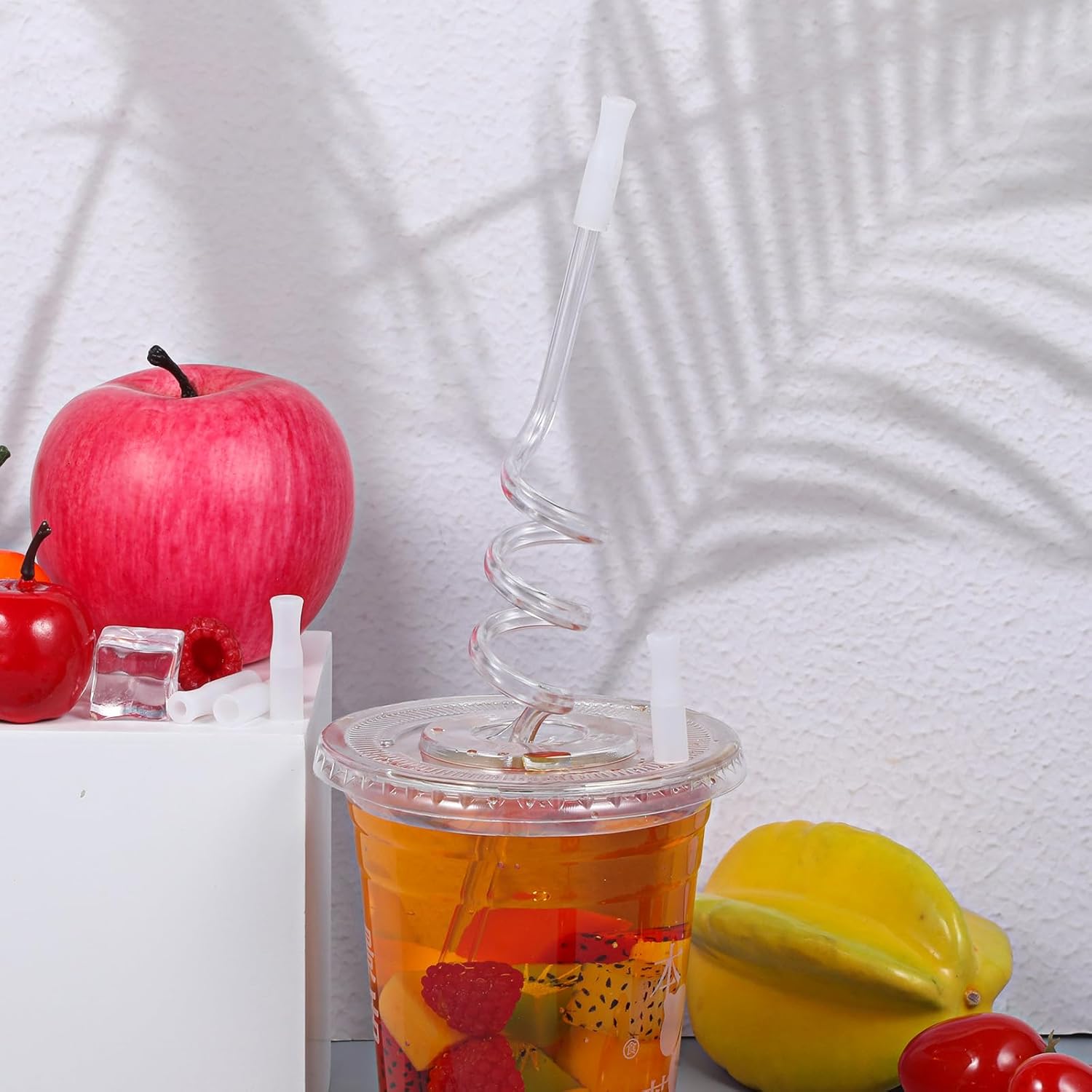 16 Pcs Silicone Straws Tips, Reusable Food Grade Anti-Scald/Cold Straw Tip Covers Replacement Tips Fit for 1/4 Inch Wide(6 mm Out Diameter) Stainless Steel Straws (White) - Image 6