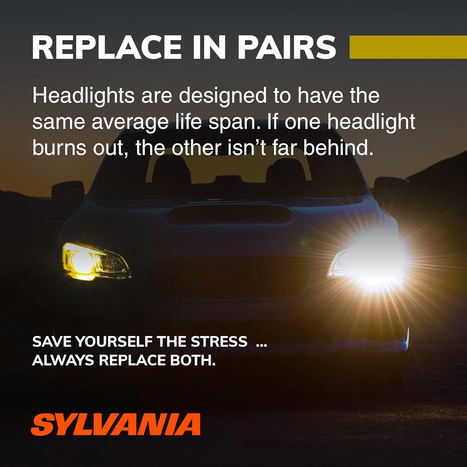 SYLVANIA - 9012 SilverStar zXe GOLD High Performance Halogen Headlight Bulb - Headlight & Fog Light, Bright White Light Output, Best HID Alternative, Xenon Charged Technology (Contains 2 Bulbs)