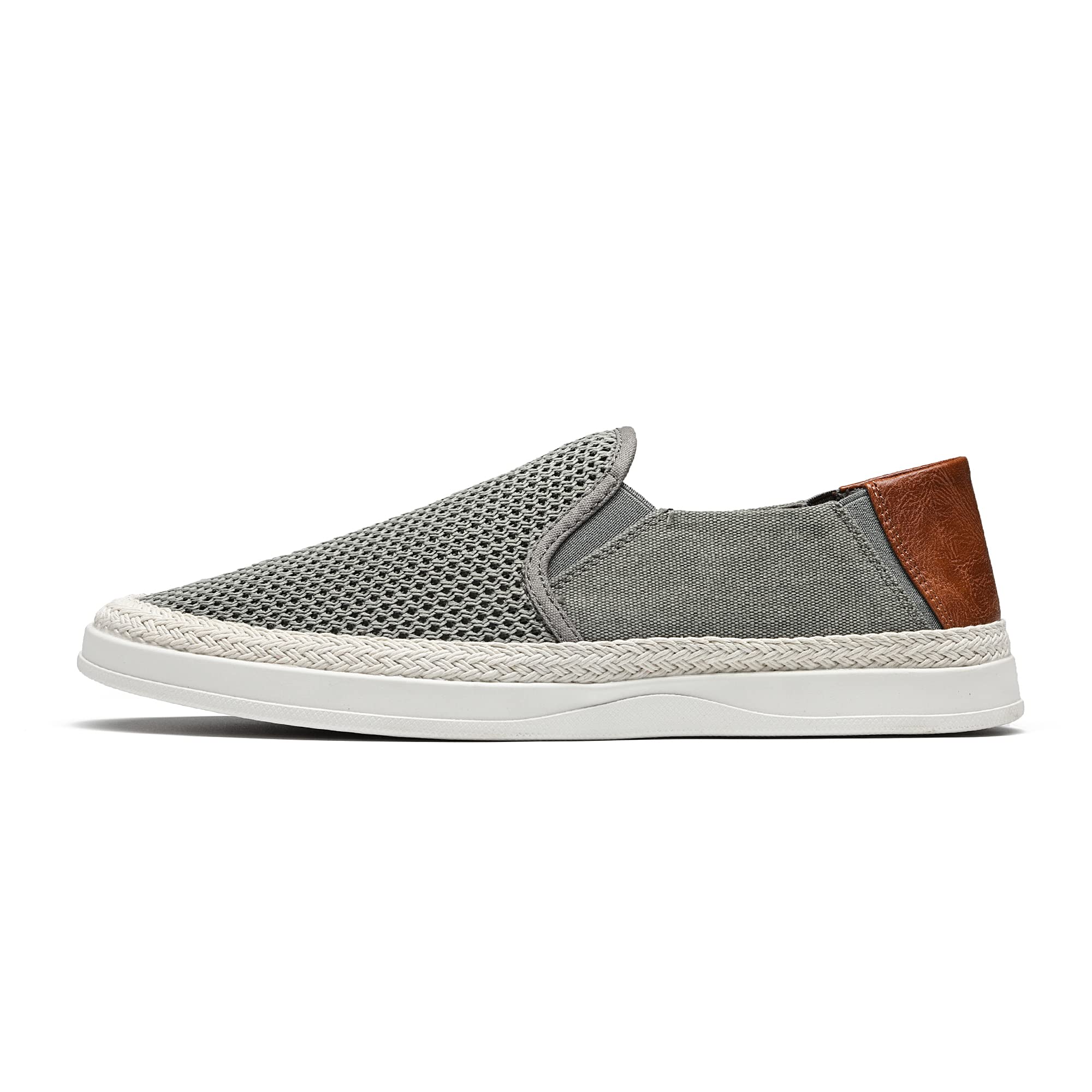 Bruno Marc Mocasín Hombre Casuales Verano Zapatos | Pasos Responsivos, Estilo Yute, Suela Goma Estable, Fácil Slip-On, Versátil para Diario