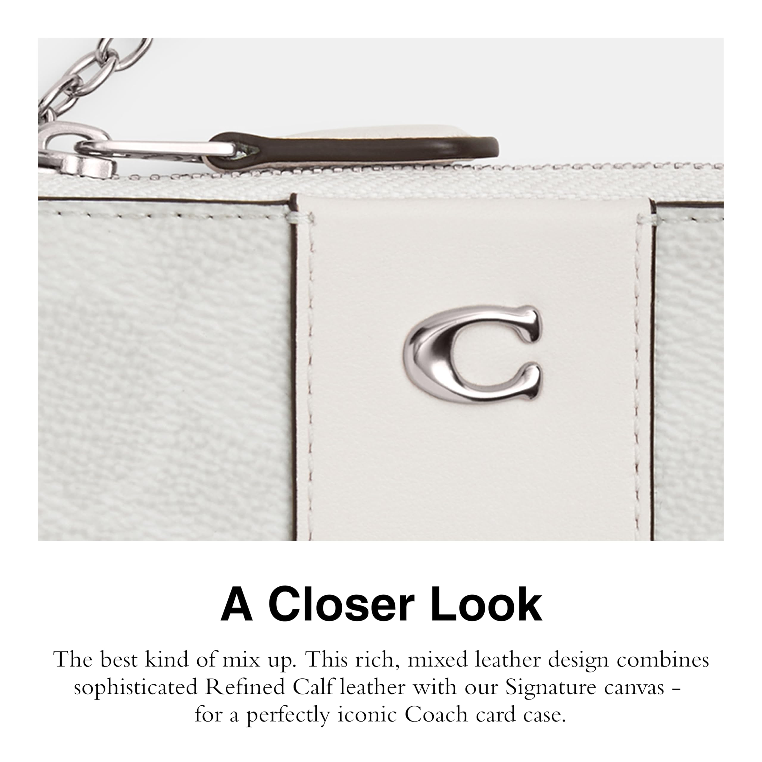 COACH コーチ　小銭入れ財布　カードケース シグネチャー　チョーク　ホワイト COACH（コーチ） 国内発送 財布 レディース コインケース シグネチャー