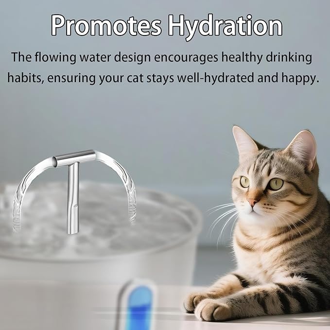 Boquilla T para Fuente de Agua para Gatos, Acero Inoxidable miniatura 6