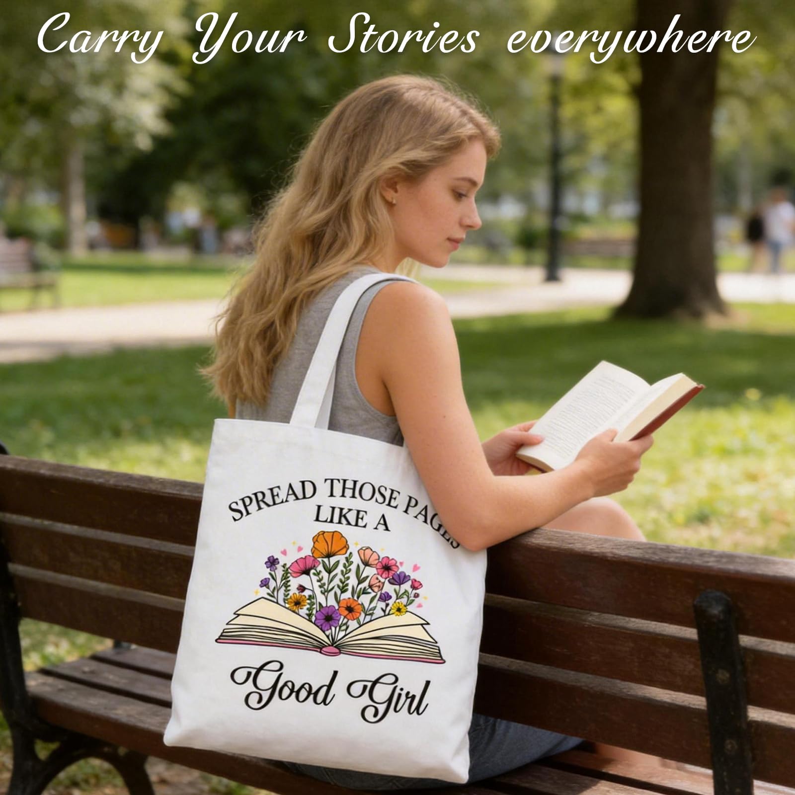 Funny Book Lover Gifts for Women - Humorous & Warm Bookish Gift Set Includes Tumbler, Scented Candle, Tote Bag & Gift Box – Reader Gifts Box for Teacher, Friends