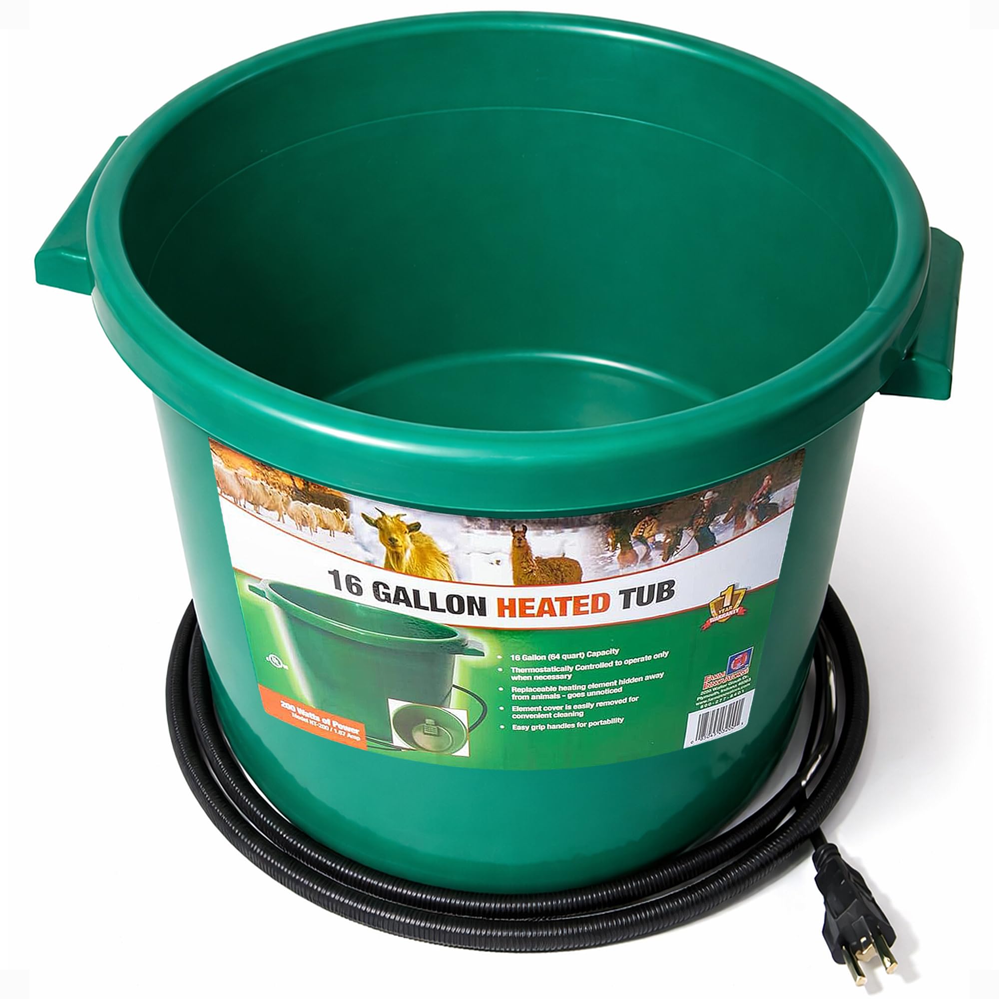 Farm Innovators Heated Water Bucket 16 Gal
