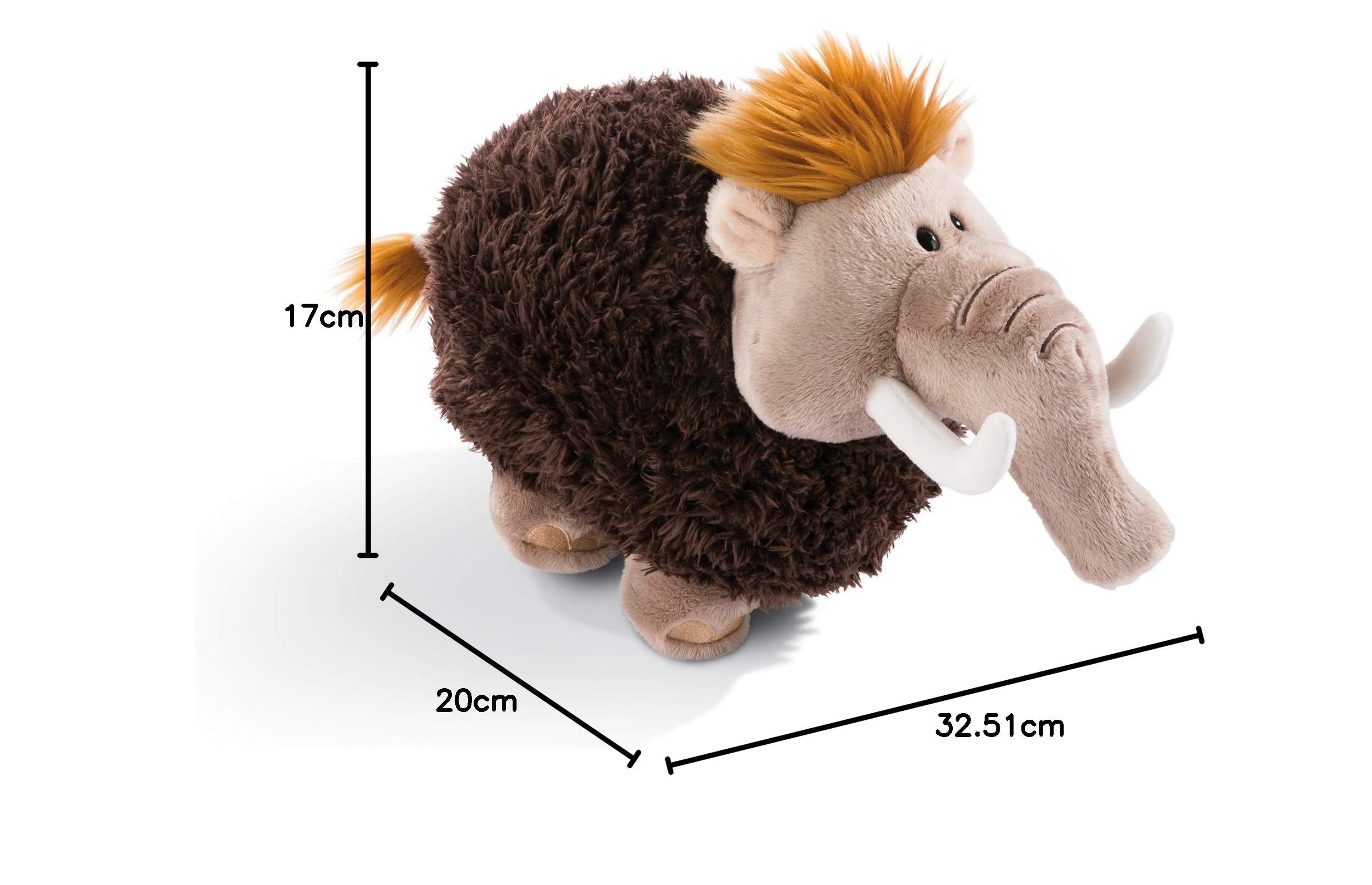 NICI 48071 Cuddly Toy Mammut Elke 35 cm Standing Brown 35 cm