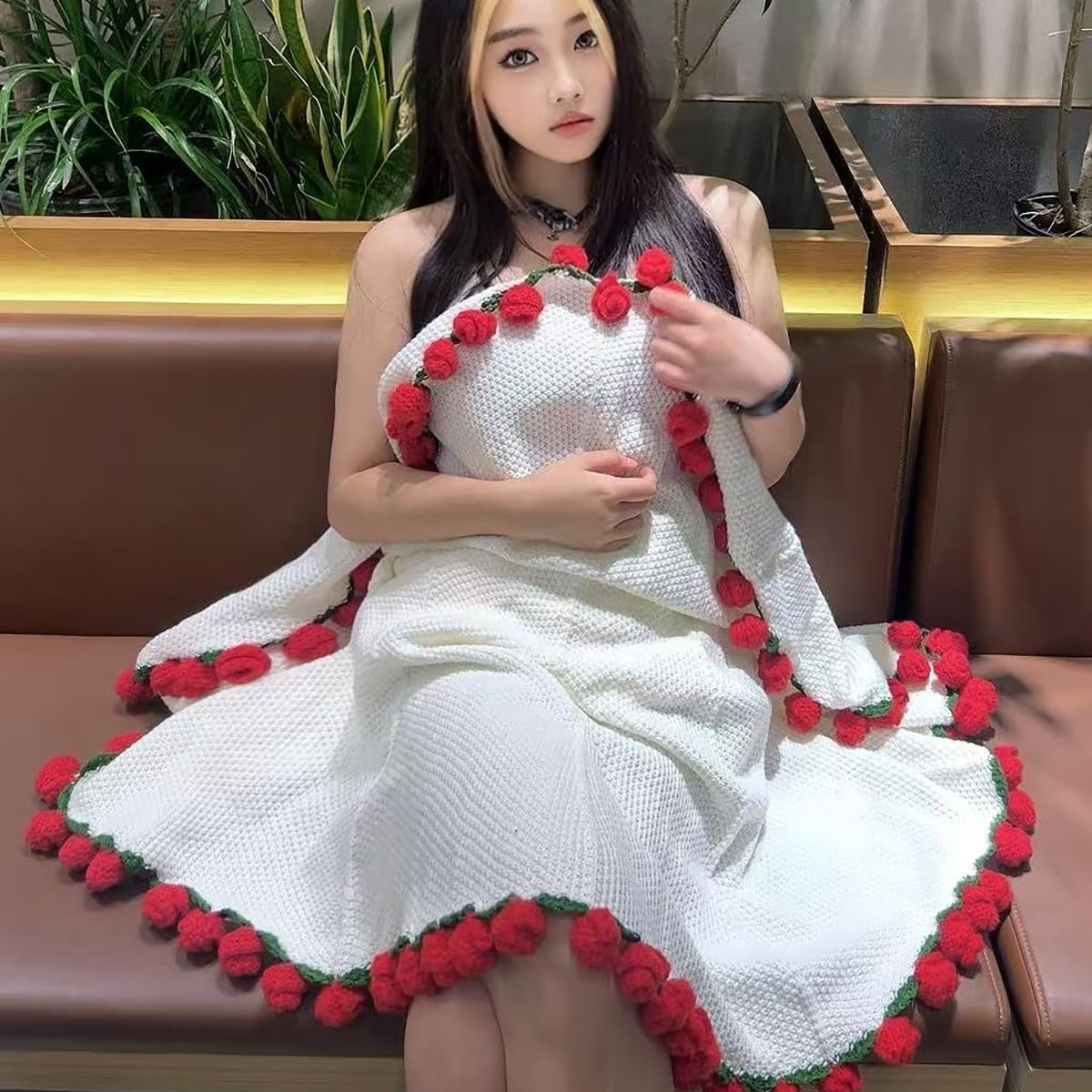 Amazon｜[JUELREOU]花束ブランケット 完成品 3D ブーケブランケット
