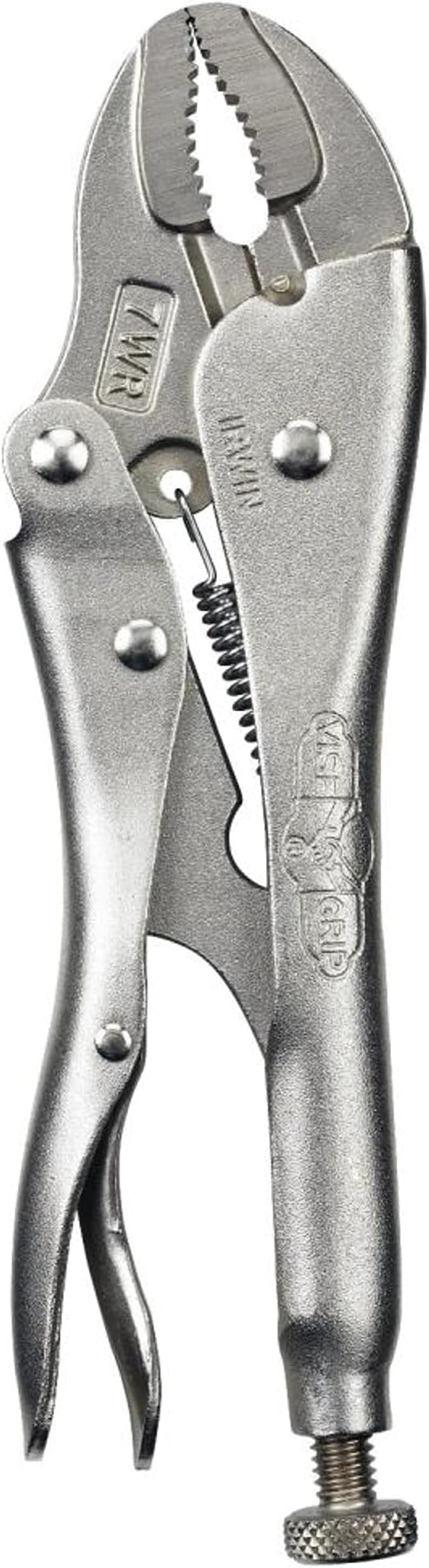 IRWIN Vise-Grip Original Locking Pliers with Wire Cutter, Curved Jaw, 7-Inch (702L3)