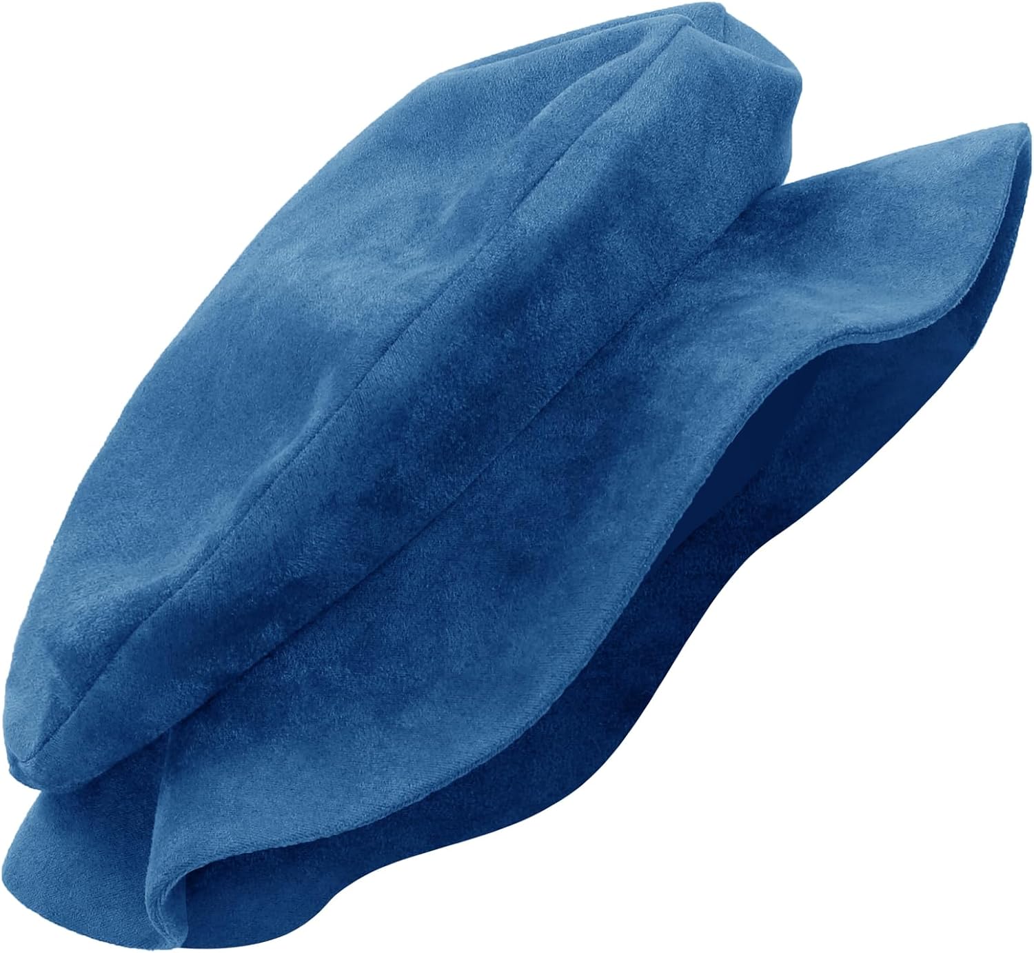 FURPHI Medieval Tudor Flat Cap Faux Suede Beret Hat Renaissance Festival Costume Accessories for Men Women - Image 2