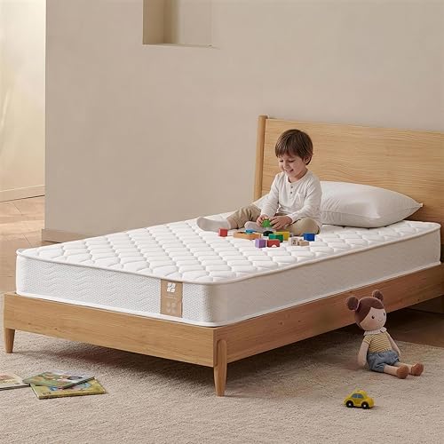 Profus 6 Inch Twin Mattress with Bonnell Spring, Twin Mattress for Kids, Memory Foam Mattress for All Night Sleep & Pressure Relief, Certified Safe Foams & Fabric, Fiberglass Free Mattress in A Box