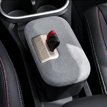 for Mini Cooper Center Console Organizer 2025 2026 Mini Cooper [F65 F66 Gas Version Only] Accessories Armrest Tray Middle Storage Box Insert Container Durable ABS Plastic-Grey